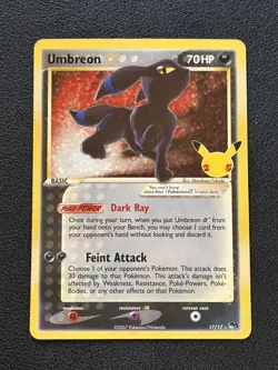 Umbreon Gold Star 17/17 SWSH Celebrations Classic Collection Pokemon [NM] - Image 1
