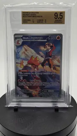 2026 Pokemon Ascended Heroes Ethan's Magcargo Illustration Rare #222/217 BGS 9.5 - Image 1