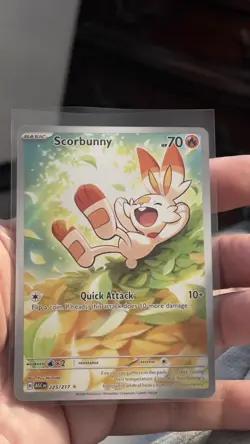 Pokemon TCG Mega Evolution: Ascended Heroes 225/217 Scorbunny Illustration Rare - Image 1