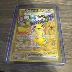 Pokemon Pikachu EX Surging Sparks Gold Hyper Rare 247/191 NEAR MINT PACK FRESH - Image 1
