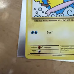 2016 Pokemon Evolutions XY Surfing Pikachu Secret Rare #111/108 - Image 5