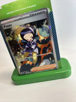 Pokemon TCG Poppy 227/197 SV03 Obsidian Flames Full Art Holo SIR English - Image 3