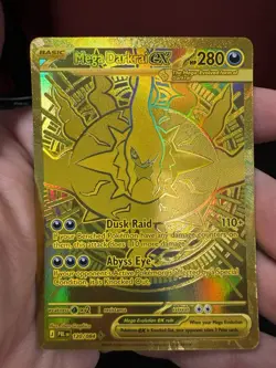 MEGA DARKRAI EX 120/084 MEGA HYPER RARE PITCH BLACK POKEMON HOLO NEAR MINT - Image 3