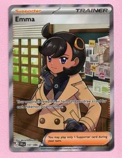 Emma 107/086 Full Art Double Ultra Rare Pokemon Chaos Rising ME04 NM - Image 1
