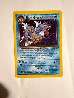 🔥1999 Pokemon Dark Gyarados Prerelease Promo 8/82 Team Rocket Holo WOTC Rare 🔥 - Image 2