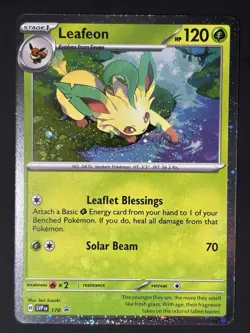 SWIRL Leafeon - Cosmos Holo 🌀 NM - SV: Scarlet & Violet Promo Pokemon #170 - Image 4