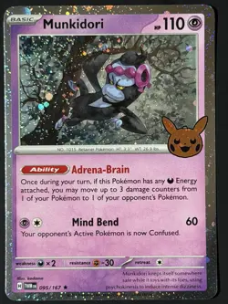 Munkidori (Cosmos Holo) 095/167 Holo Trick or Trade BOOster 2024 NM Pokemon TCG - Image 1