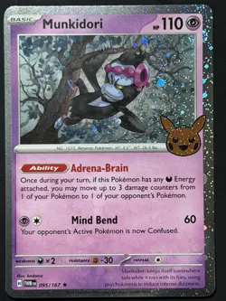 Munkidori (Cosmos Holo) 095/167 Holo Trick or Trade BOOster 2024 NM Pokemon TCG - Image 3