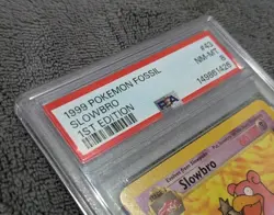 1999 Pokemon Fossil Slowbro 1st Edition #43 PSA 8 NM MT - Image 4