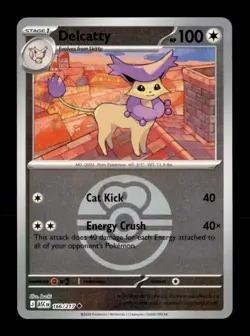Delcatty (Love Ball) 166/217 Uncommon Ascended Heroes Pokemon Reverse Holo NM - Image 1
