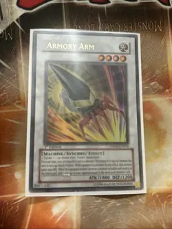 Yugioh Armory Arm DP08-EN016 Ultra Rare 1st Ed MP - Image 1