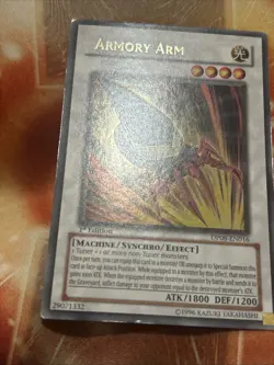 Yugioh Armory Arm DP08-EN016 Ultra Rare 1st Ed MP - Image 3