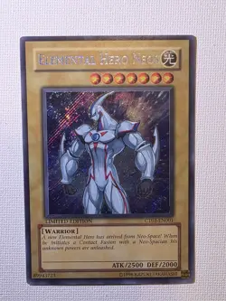 Yugioh Elemental Hero Neos CT03-EN001 Limited Edition Secret Rare Card - Image 1