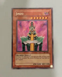 Konami Jinzo PSV-000 Pharaoh's Servant Secret Rare Holo Unlimited EN 2400/1500 - Image 1