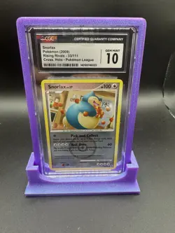 CGC Gem MINT 10 Snorlax (2009 Rising Rivals 33/111 Cross Holo Pokemon League) - Image 1