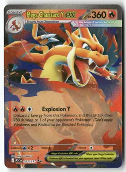 Mega Charizard Y ex [ASC - 022/217] Double Rare ME: Ascended Heroes EN NM - Image 1