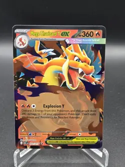 Mega Charizard Y EX 022/217 Ascended Heroes Double Rare Holo Near Mint Condition - Image 1