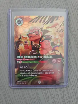 Disney Lorcana TCG Carl Fredricksen & Russell Enchanted Rare Attack If The Vine - Image 1