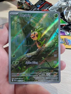 Chespin Illustration Rare 087/086 Chaos Rising CRI English Pokemon Card NM - Image 1