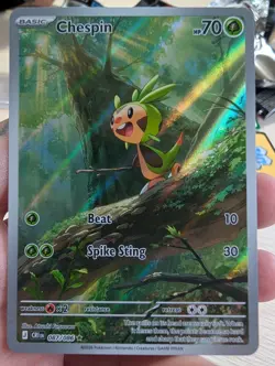 Chespin Illustration Rare 087/086 Chaos Rising CRI English Pokemon Card NM - Image 2