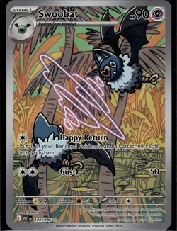 Swoobat Holo Illustration Rare SV: White Flare 120/086 NM - Image 1