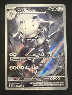 Steelix 150/132 Illustration Rare Pokemon Mega Evolution Pack fresh - Image 1