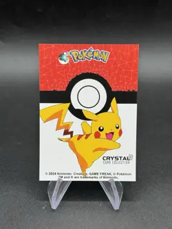 Pokemon Raichu Cracked Ice Holo 2024 Crystal Card Collection Peru US Seller - Image 2