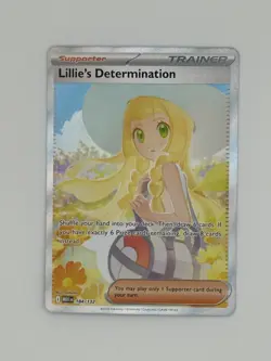 Lillie's Determination SIR 184/132 SIR Special Illustration Rare Pokemon IN HAND - Image 1