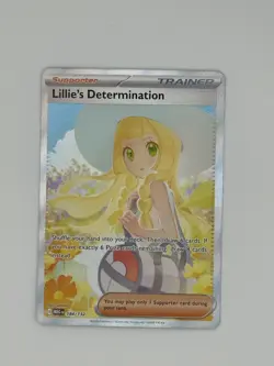 Lillie's Determination SIR 184/132 SIR Special Illustration Rare Pokemon IN HAND - Image 3