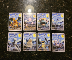 Pokemon custom Starry Night (8) Card Art Lot - Image 1