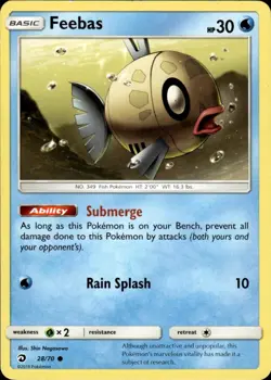 FEEBAS 28/70 COMMON DRAGON MAJESTY POKEMON NM/M - Image 1