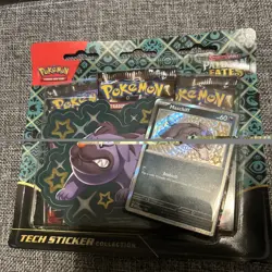 Pokemon TCG Paldean Fates Tech Sticker Collection Maschiff new sealed card game - Image 1