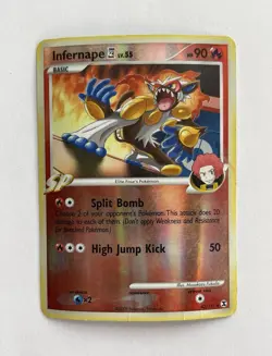 Pokemon TCG Infernape 4 43/111 Rising Rivals Reverse Holo 90 HP ENG SP 2009 - Image 1