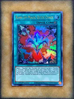 Yugioh Rank-Up-Magic Quick Chaos DLCS-EN044 Ultra Rare 1st Ed GOLD NM - Image 1