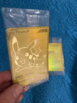 Pikachu V Gold and Pokeball SWSH145/SWSH146 Pokemon TCG Celebrations X2 Sealed - Image 2