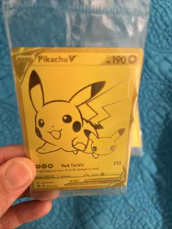 Pikachu V Gold and Pokeball SWSH145/SWSH146 Pokemon TCG Celebrations X2 Sealed - Image 3