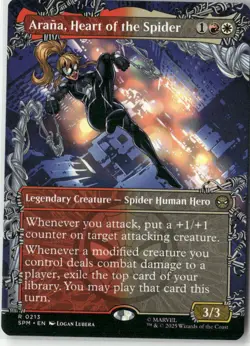 Arana, Heart of the Spider (Borderless) | | Marvel's Spider-Man | 213 | NM | MTG - Image 1