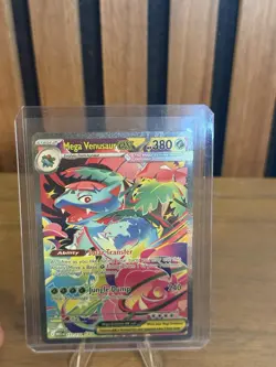 Pokemon TCG Mega Venusaur EX 177/132 ME01 Mega Evolution Full Art Holo 380HP - Image 1