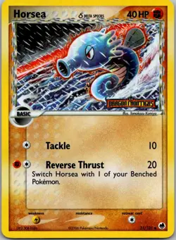 Horsea - 031/101 (Delta Species Stamped) Holo Uncommon Dragon Frontiers 31/101 N - Image 1
