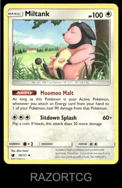 MILTANK 78/111 UC CRIMSON INVASION POKEMON NM/M - Image 1