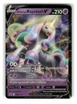 Galarian Rapidash V SWSH111 Holo Promo Sword & Shield Promo Pokemon Holo NM - Image 1
