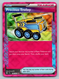 Precious Trolley 185/191 ACE SPEC Rare Surging Sparks Pokemon Holo Near Mint - Image 1
