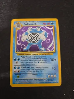 Pokemon TCG Poliwrath Base Set 13/102 Holo 1999-2000 Wizards Base Set Copyright - Image 1