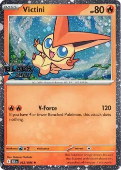 Victini (Black Bolt Stamped) Holo Rare Promo 012/086 NM - Image 1