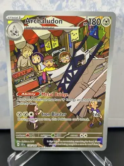Archaludon 155/142 Illustration Rare Stellar Crown Pokemon Holo Near Mint - Image 1