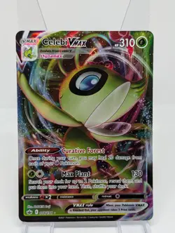 Celebi VMAX Holo Ultra Rare #008/198 SWSH06: Chilling Reign NM - Image 1