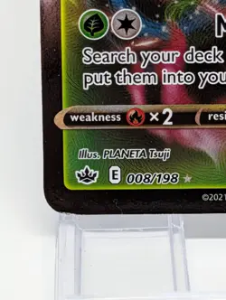 Celebi VMAX Holo Ultra Rare #008/198 SWSH06: Chilling Reign NM - Image 4
