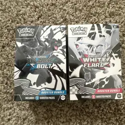 Pokemon TCG Black Bolt and White Flare Booster Bundles - New & Sealed - Image 1