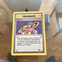 Pokemon TCG WOTC Sabrina Gym Challenge Trainer Rare Unlimited 110/132 - Image 1