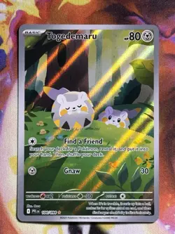 Togedemaru 104/094 Illustration Rare Phantasmal Flames Pokemon Near Mint - Image 1